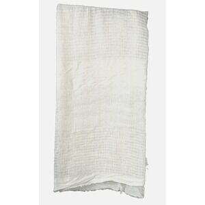 Womens Scarf Soft Ivory Lightweight Sheer Woven Cottagecore Coastal Casual Layer